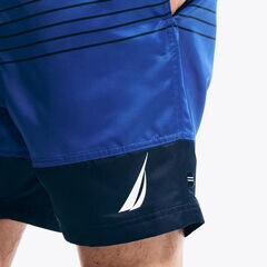 6" Striped Quick-Dry Swim,Bright Cobalt,large