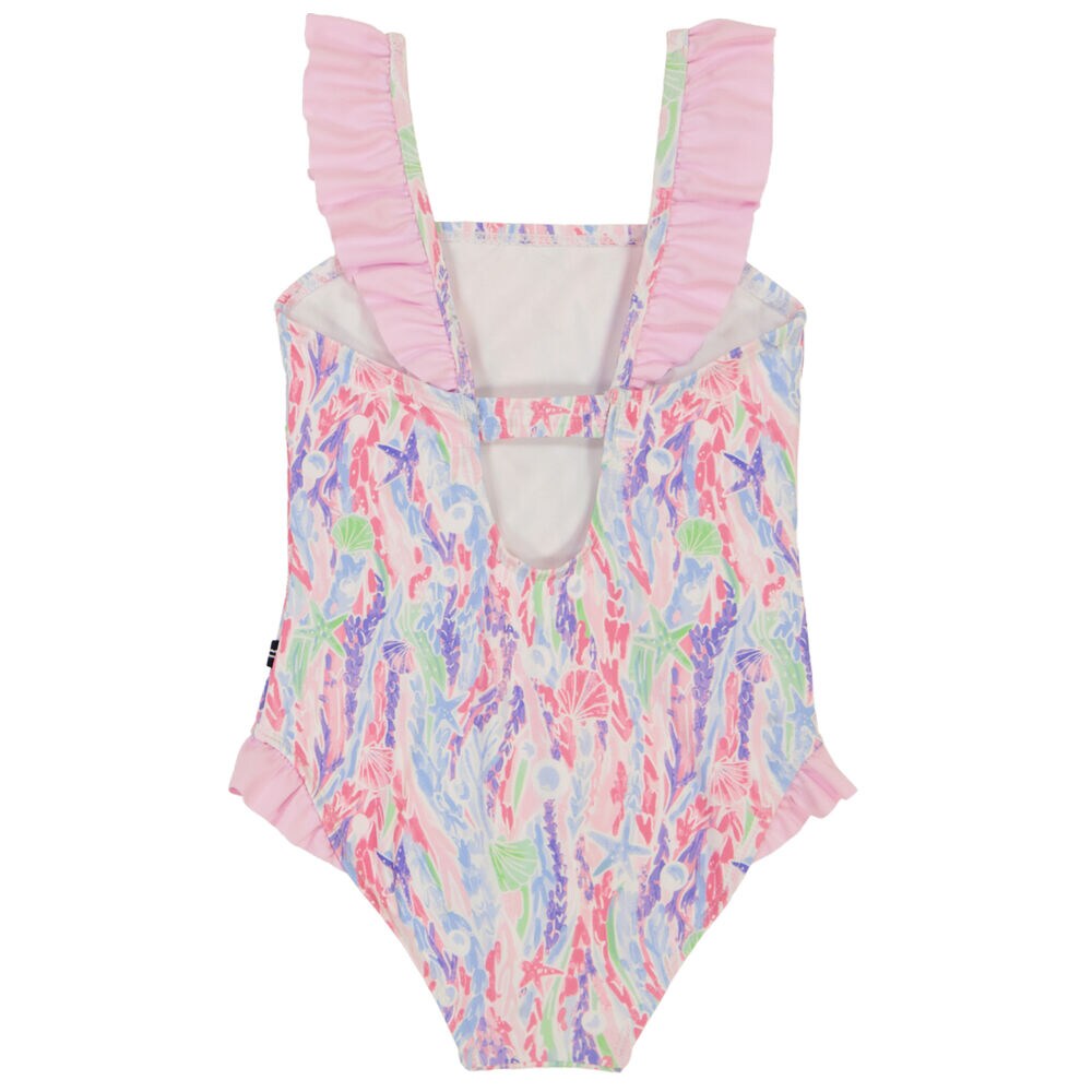 Girls' Sea Life Swimsuit (7-16),Tulip Pink.,large