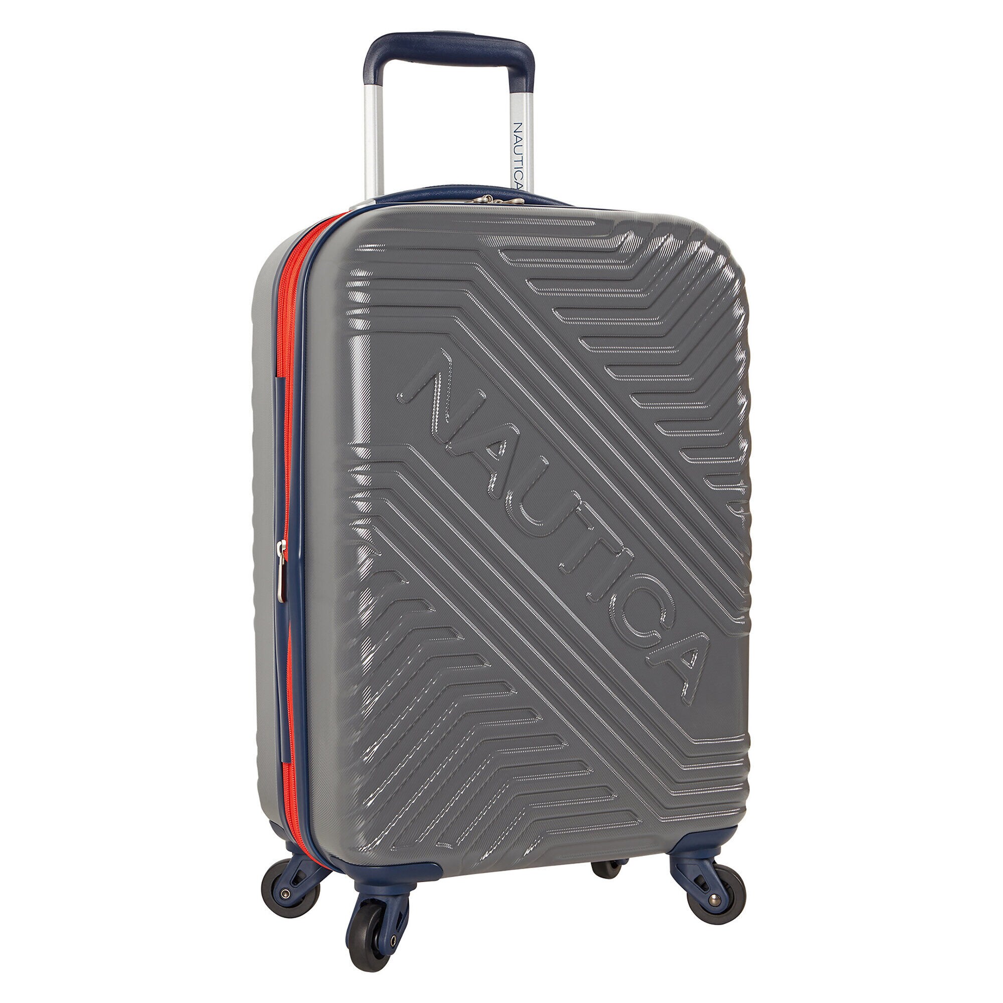Naval Pier 20" Expandable Spinner Luggage,Charcoal,large