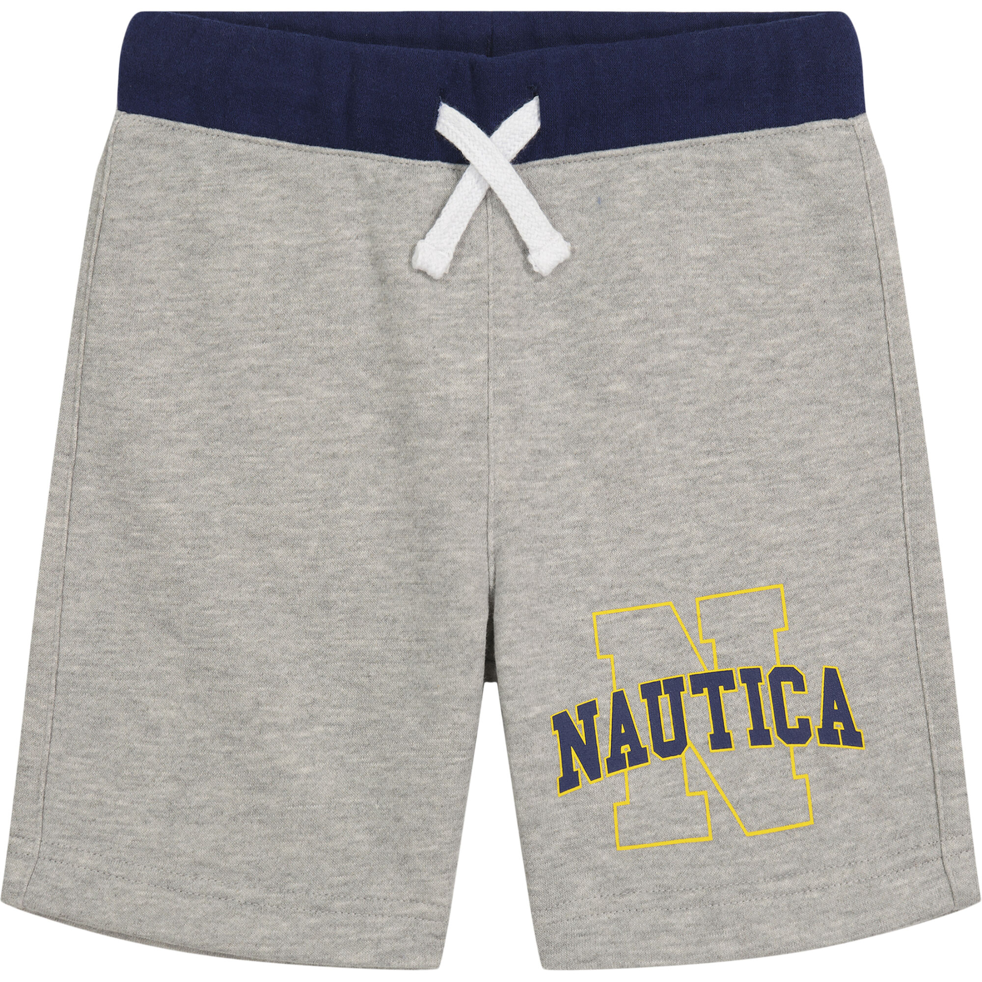 BOYS' FLEECE PULL-ON SHORT (8-20),Grey Heather,large