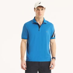 Navtech Classic Fit Colorblock Polo,True Navy,large