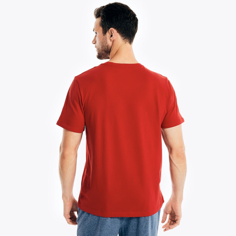 SAILING DIVISION GRAPHIC SLEEP T-SHIRT,Nautica Red,large
