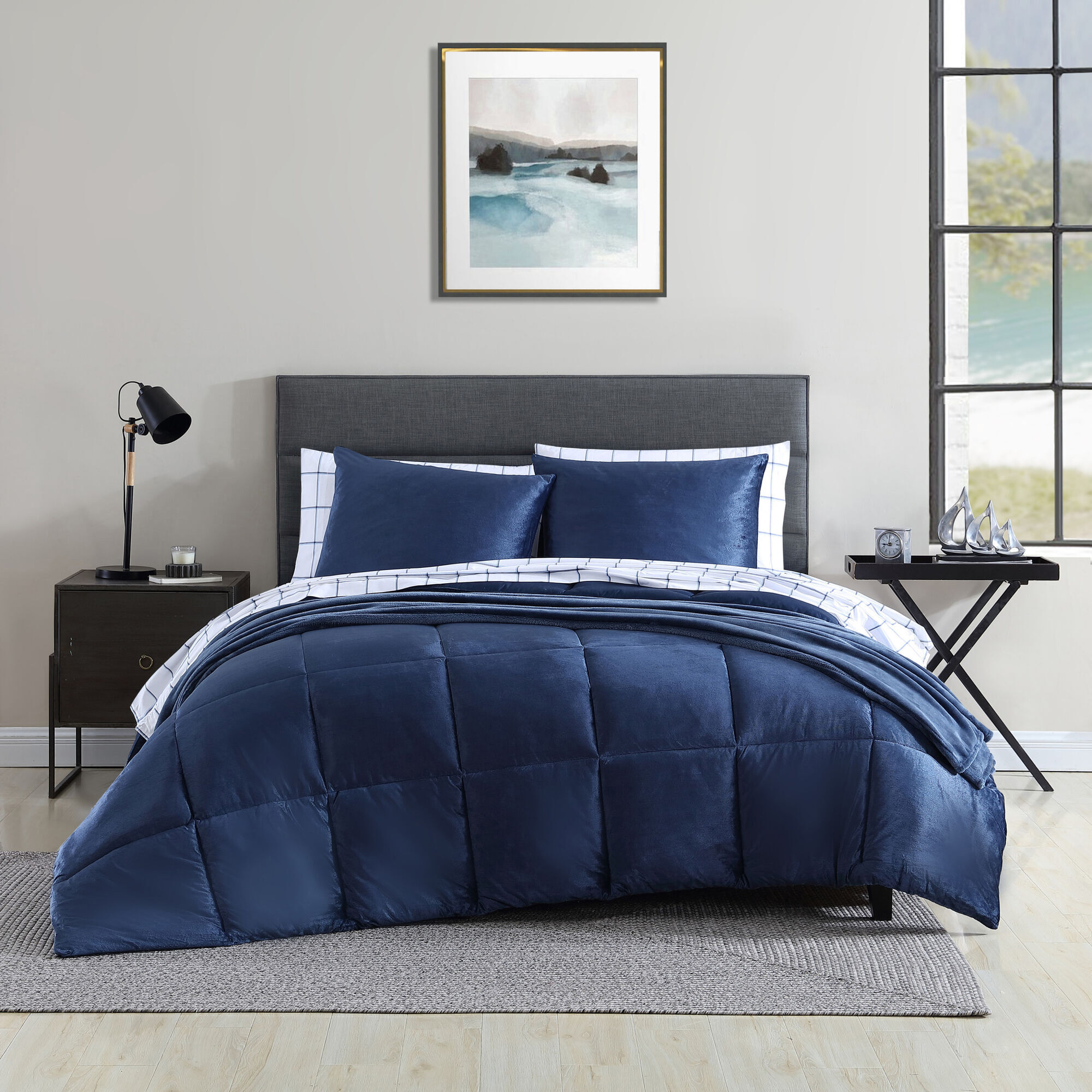BRISTOL KING COMFORTER AND SHAM SET,Deep Dive Wash,large