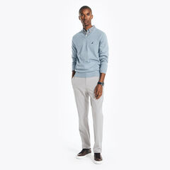 NAVTECH V-NECK SWEATER,Anchor Blue Heather,large