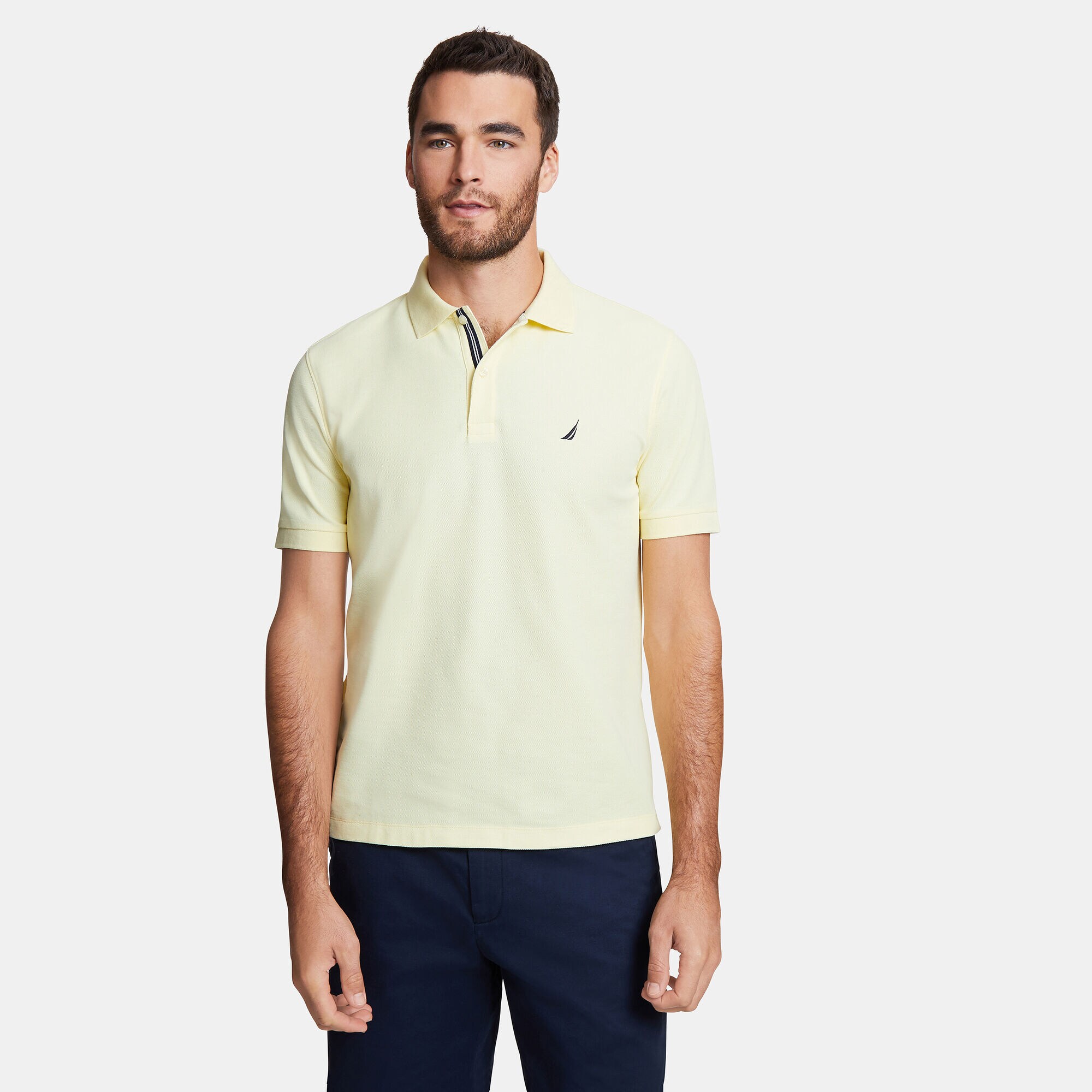 BIG & TALL STRETCH MESH POLO,French Vanilla,large