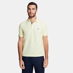 BIG & TALL STRETCH MESH POLO,French Vanilla,large