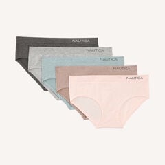 Seamless Hipster Brief, 5-Pack,Angel Blue,large