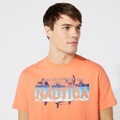 SAILING SURFING KEY WEST T-SHIRT,Livng Coral,large