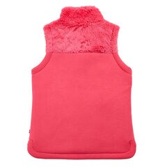 Girls' Faux Fur Vest (7-16),Fancytail Fuschia,large