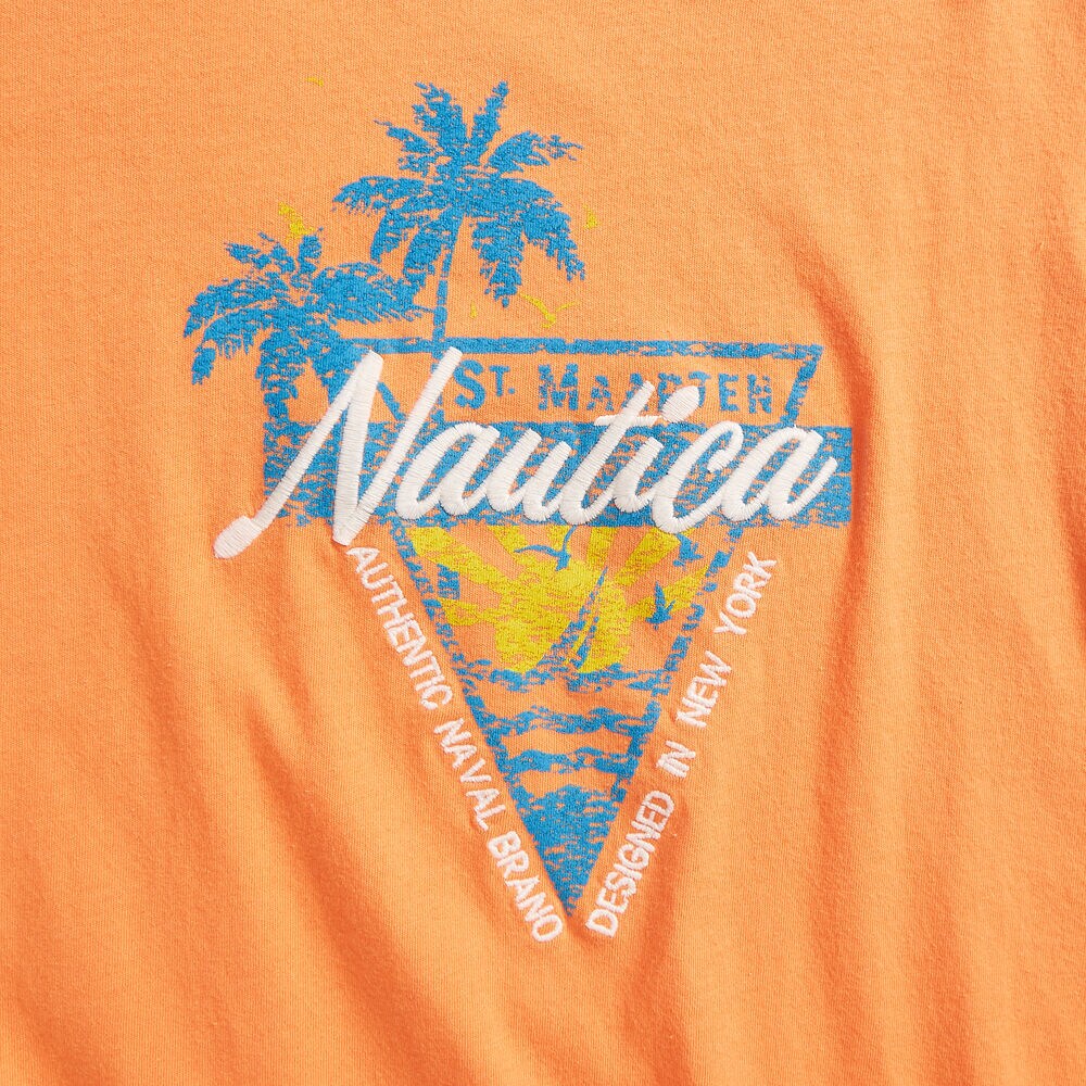 TROPICAL GRAPHIC T-SHIRT,Coral Reef Heather,large