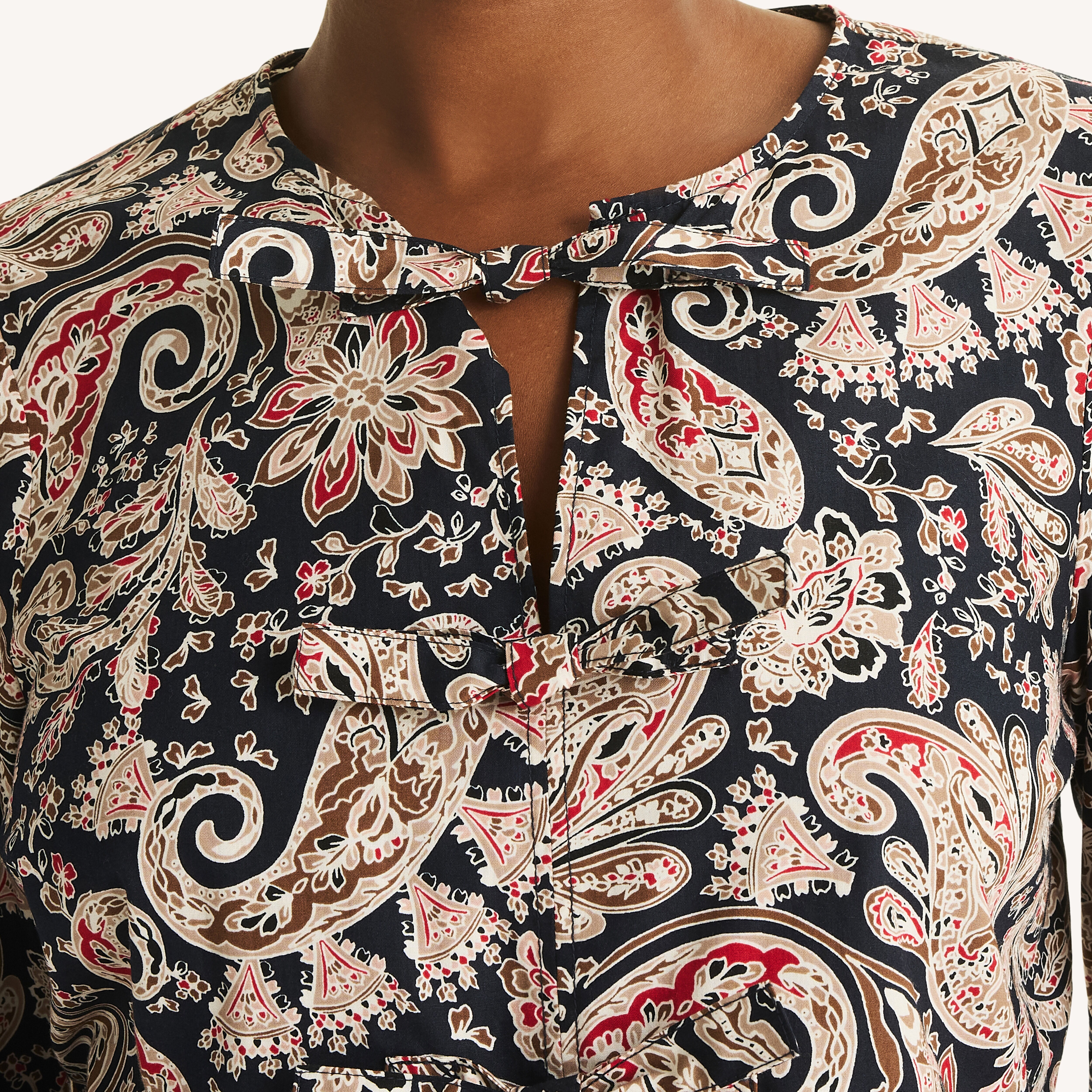 Printed Bow Tie Top | Nautica