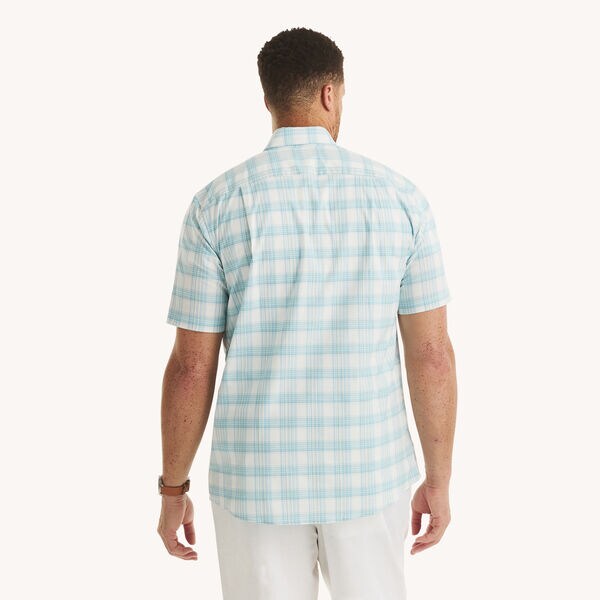 Big & Tall Plaid Short-Sleeve Oxford Shirt