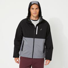 COLORBLOCK RAINBREAKER JACKET,Grey Shadow,large