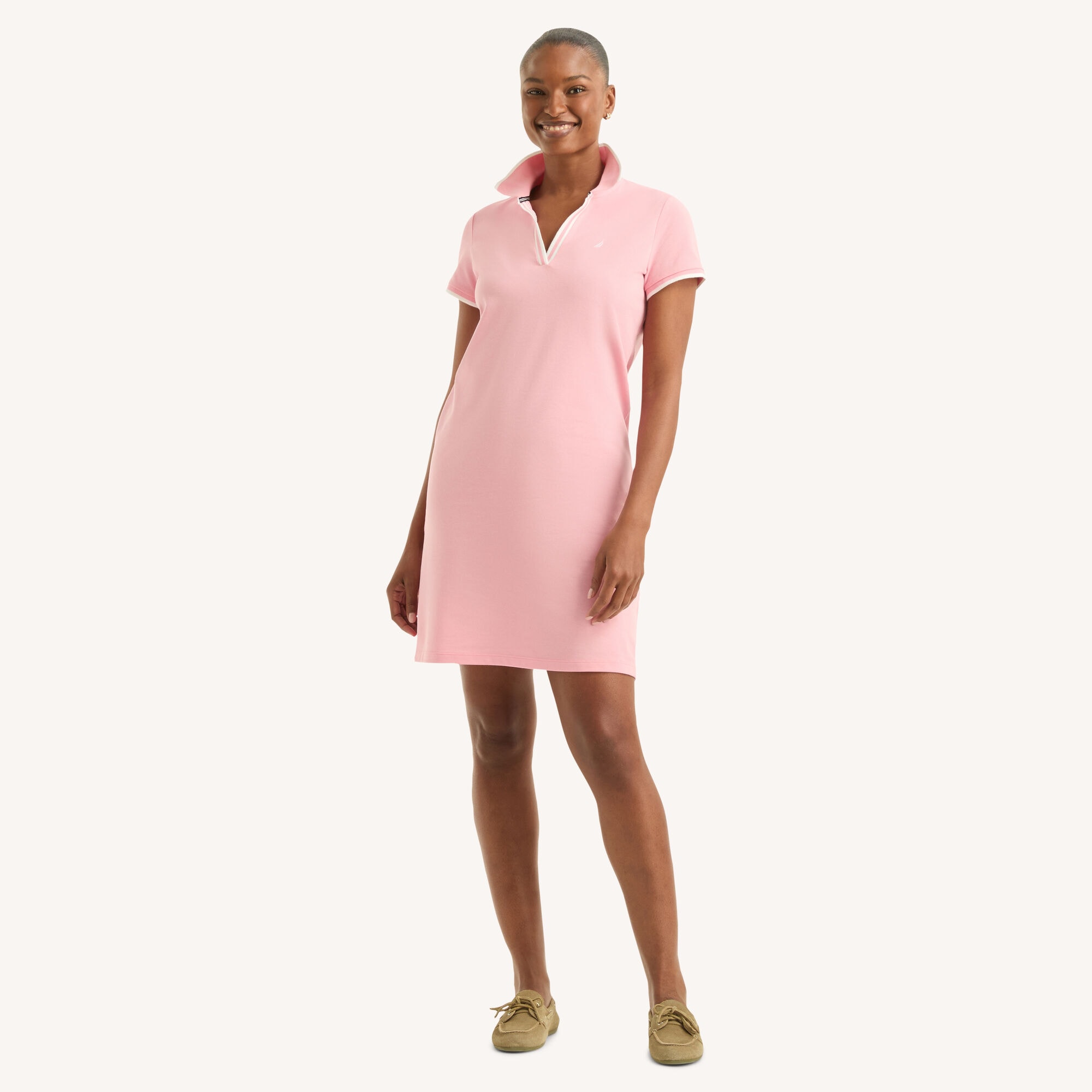 Deck Polo Dress,Camellia Rose,large
