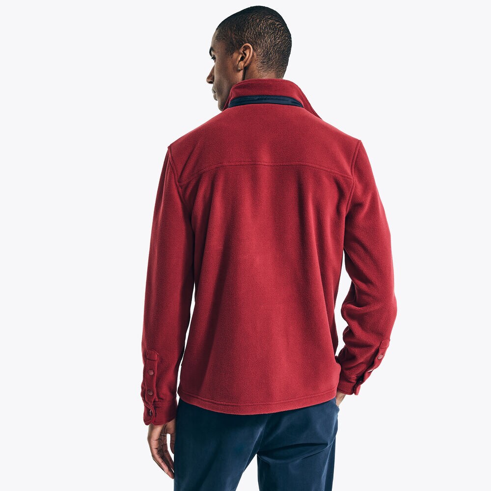 Big & Tall Nautex Fleece Shirt,Flamingo,large