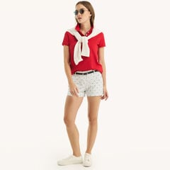 4" Stretch-Twill Printed Short,Bright White,large
