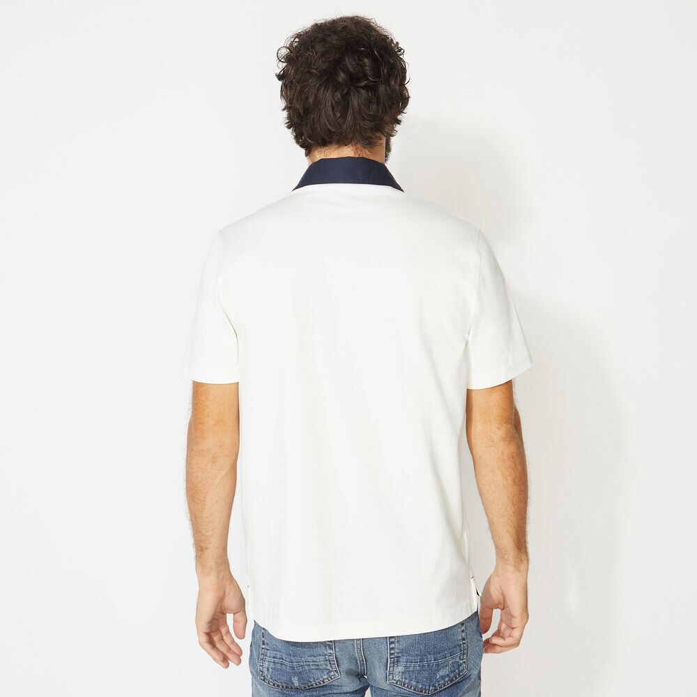 NAUTICA JEANS CO. EMBROIDERED POLO,Sail White,large