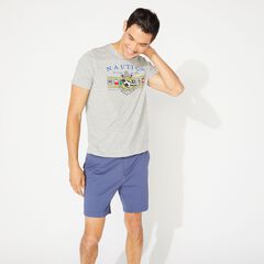 FLAG GRAPHIC TEE,Grey Heather,large