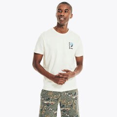 PHOTO GRAPHIC T-SHIRT,Sail Cream,large