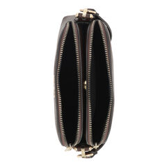 Dome Zip Crossbody Bag,Beige Heather,large