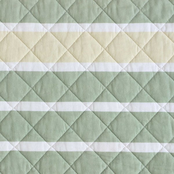 Varadero Stripe Green Twin Quilt Set