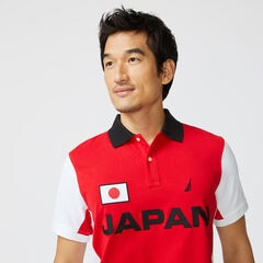 CLASSIC FIT JAPAN PRINT POLO,Reckoning Red,large