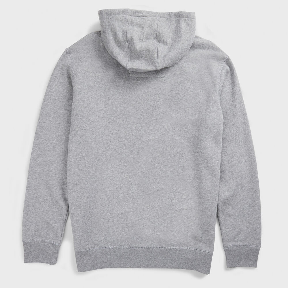 BIG & TALL FULL ZIP HOODIE,Stone Grey Heather,large