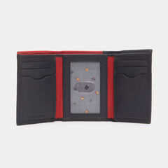 WILDER LEATHER TRIFOLD WALLET,Navy,large