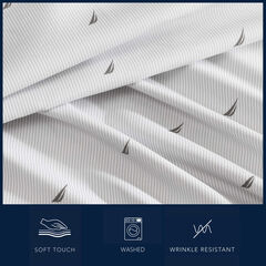 Boat Stripe Grey Twin XL Sheet Set,Sienna-dust,large