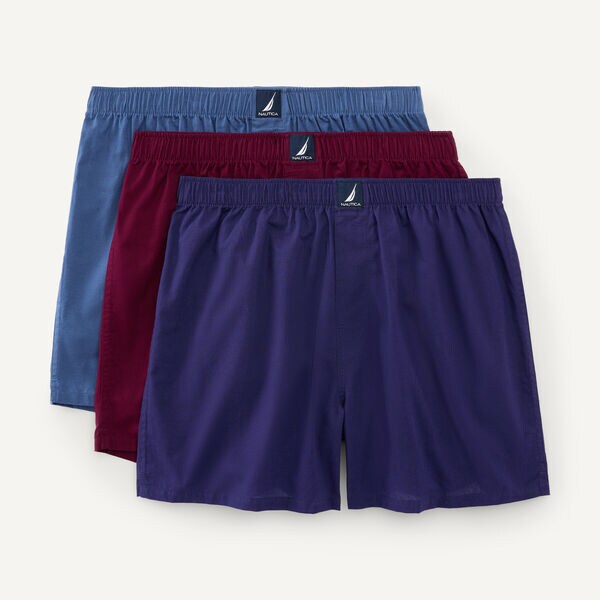Woven Boxers, 3-Pack