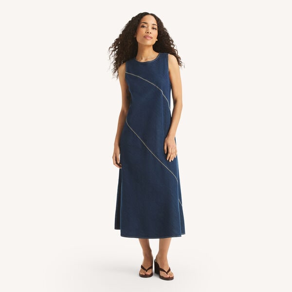 Asymmetrical Denim Dress