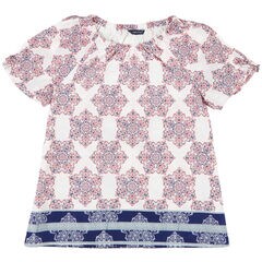 Girls' Bandana Shirt (8-20),Bright White,large