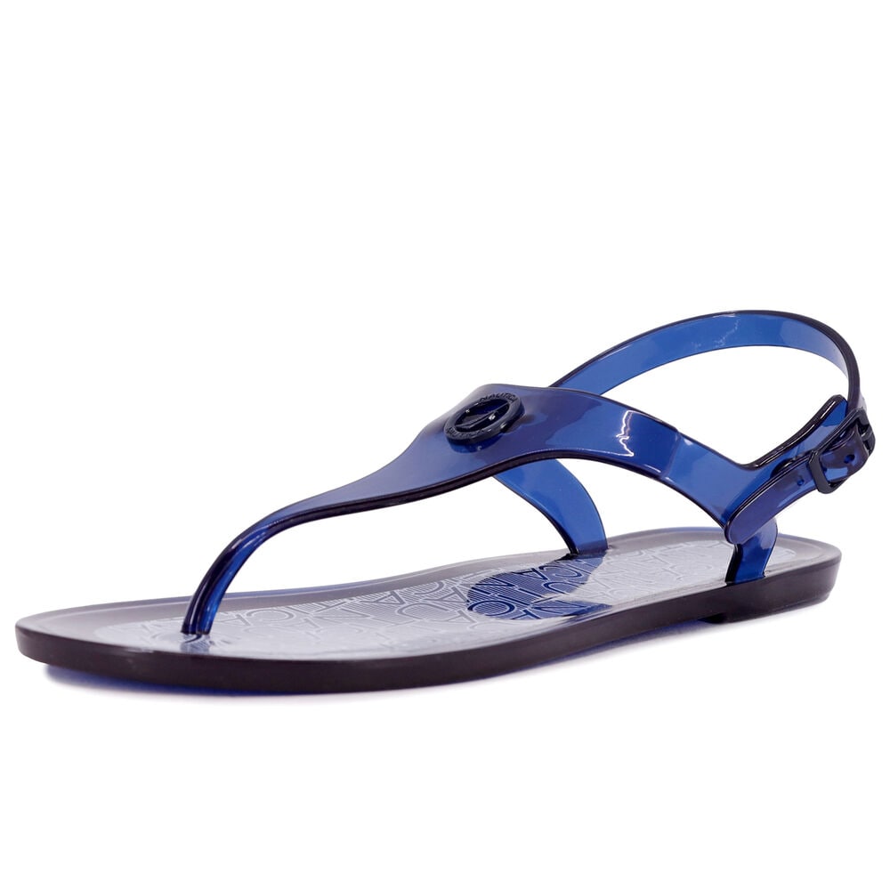 Slingback Thong Sandal,Ice Blue,large