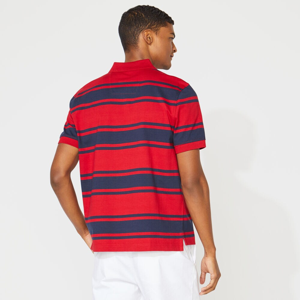 CLASSIC FIT STRIPED POLO,Nautica Red,large