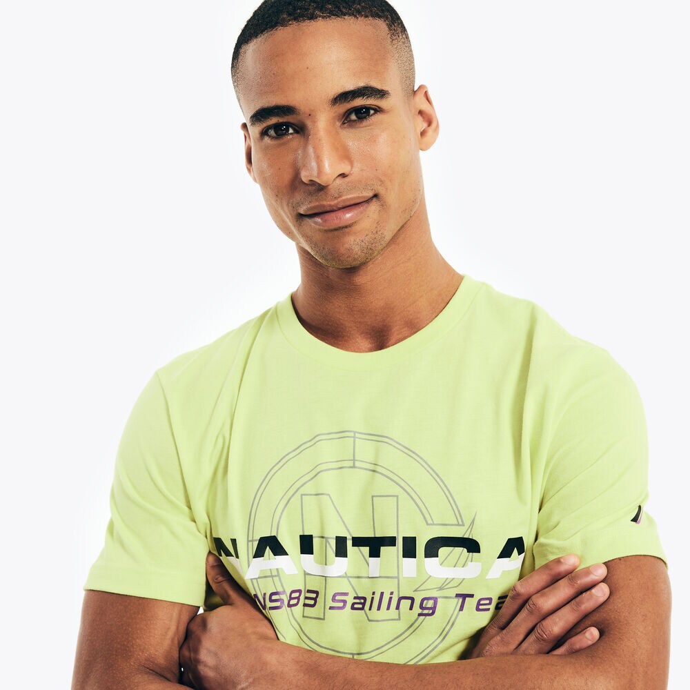 COMPETITION SUSTAINABLY CRAFTED SAILING TEAM GRAPHIC T-SHIRT,Canyon Gold,large