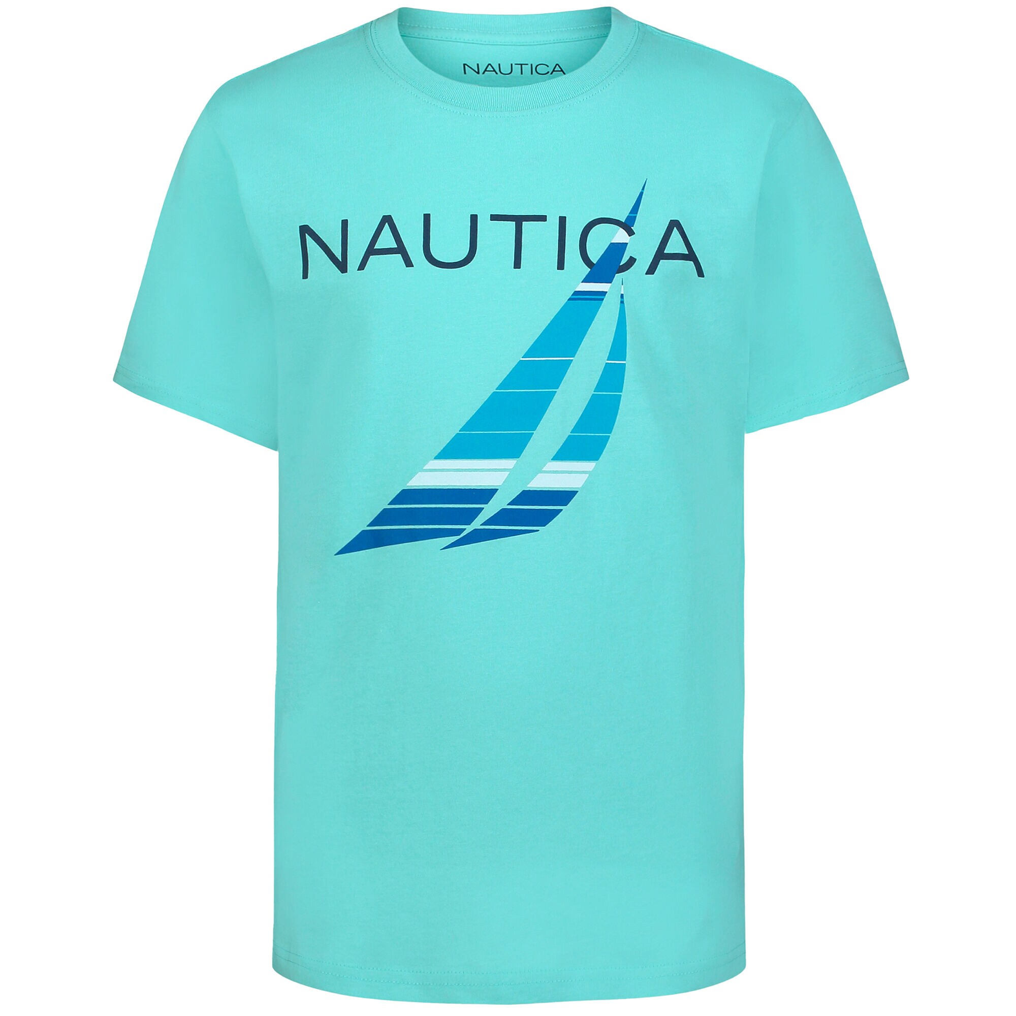 Little Boys' Striped Icon T-Shirt (4-7),South Beach Aqua,large