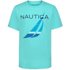 Little Boys' Striped Icon T-Shirt (4-7),South Beach Aqua,large