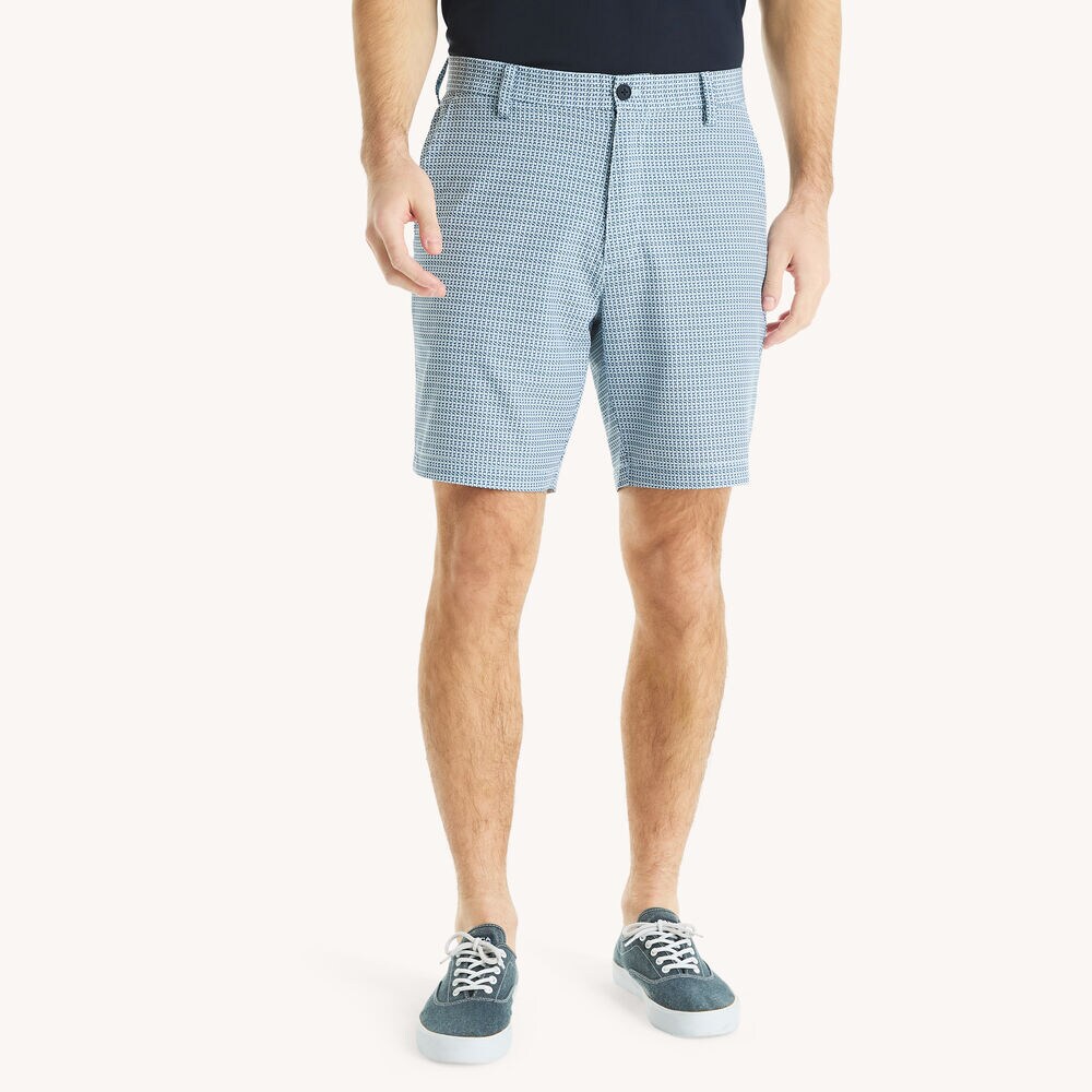 8.5" Navtech Printed Short,Anchor Blue Heather,large