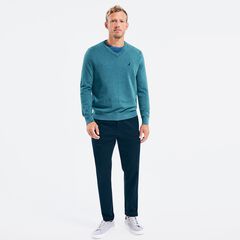 NAVTECH V-NECK SWEATER,Angel Blue,large