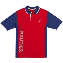 Little Boys' Color Block Signature Polo Shirt (4-7),Dark Acacia,large