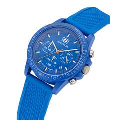 Nautica One Wheat Fiber Strap 3-Hand Watch,Ice Blue,large