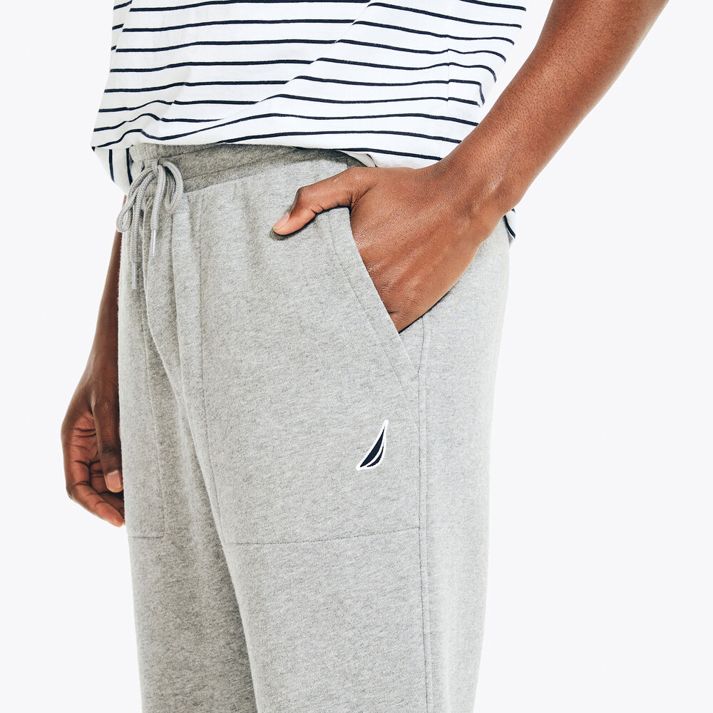 BRAND ICON FLEECE JOGGER,Stone Grey Heather,large