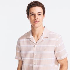 LINEN SHORT-SLEEVE SHIRT,Tuscany Tan,large