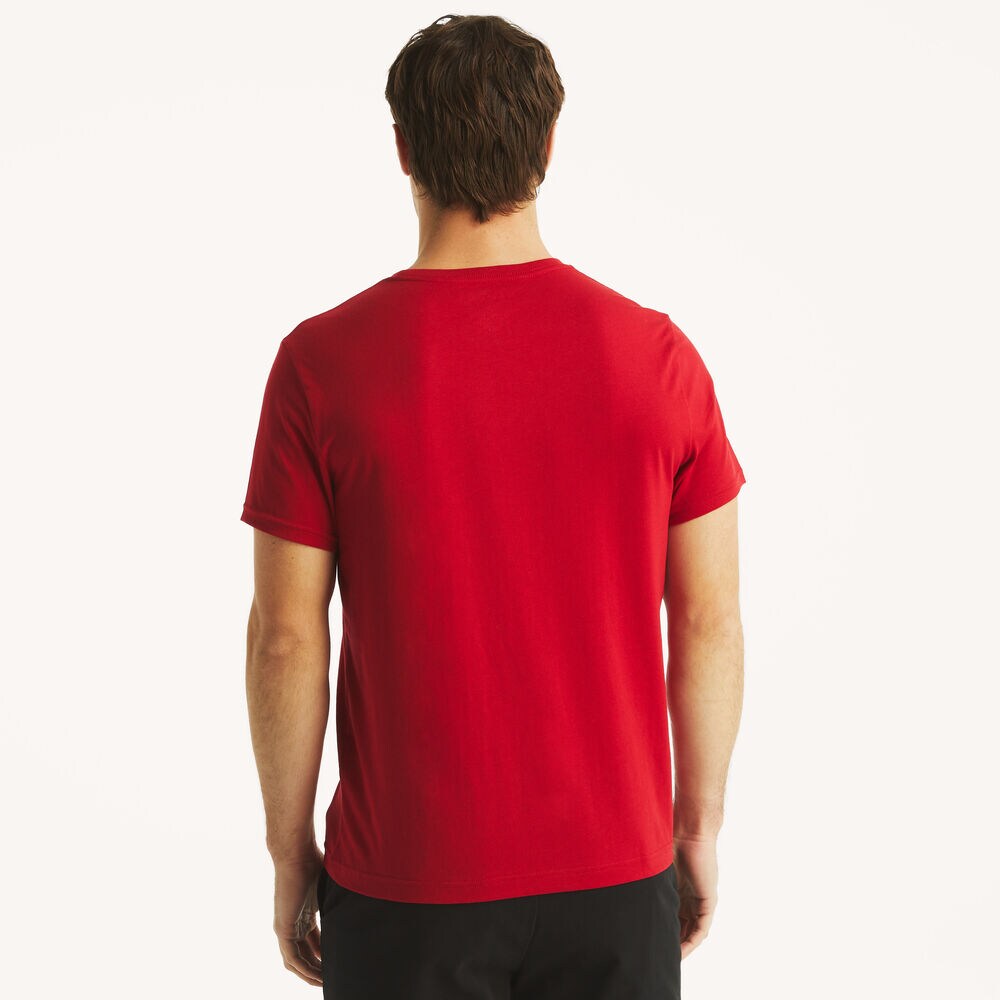 Foil Modern Logo Graphic T-Shirt,Nautica Red,large