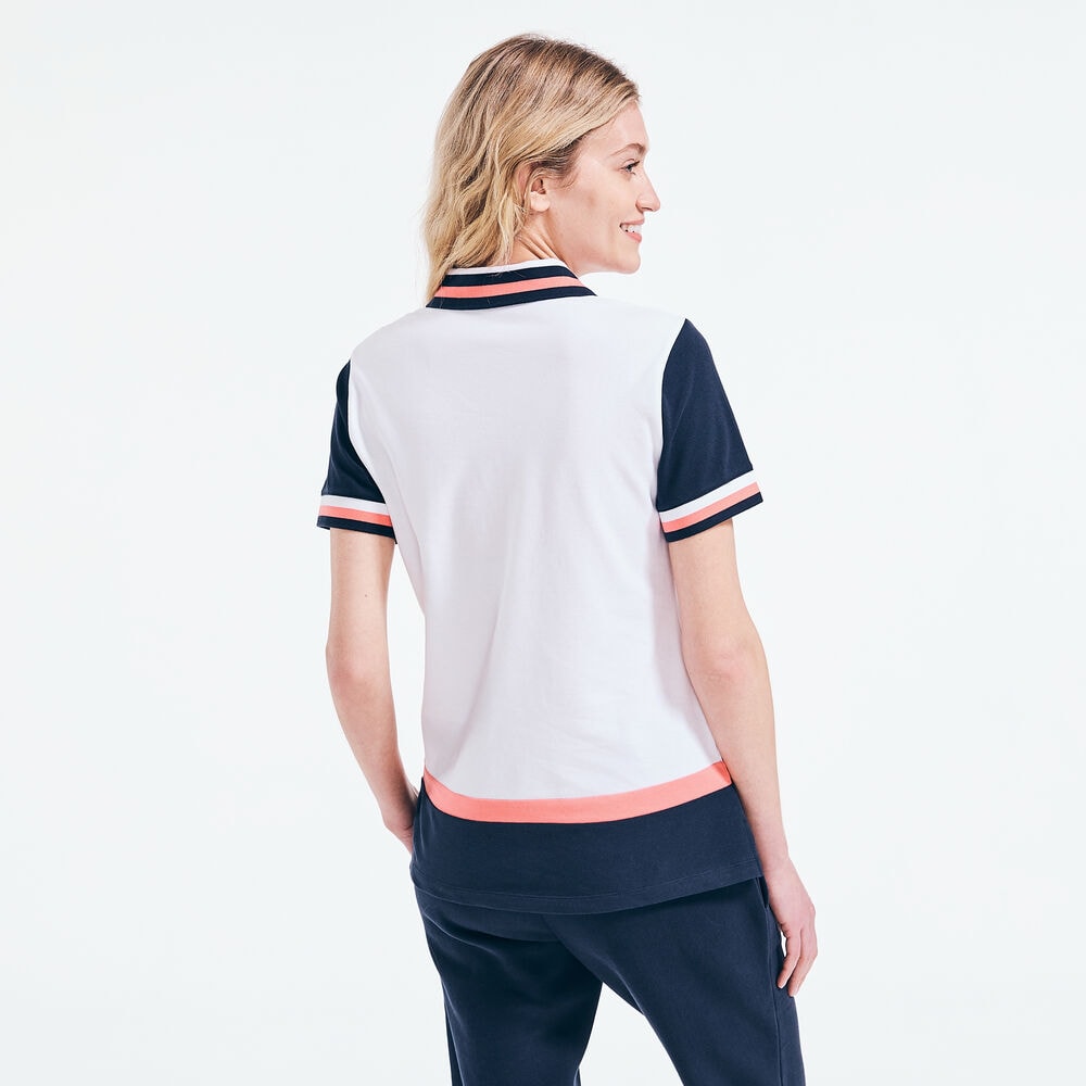 COLORBLOCK POLO,Bright White,large