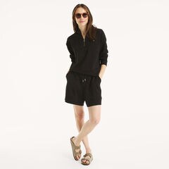 Quarter-Zip Sweatshirt,True Black,large