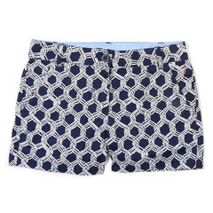 Toddler Girls' Nautical Rope Shorts (2T-4T),Navy,large