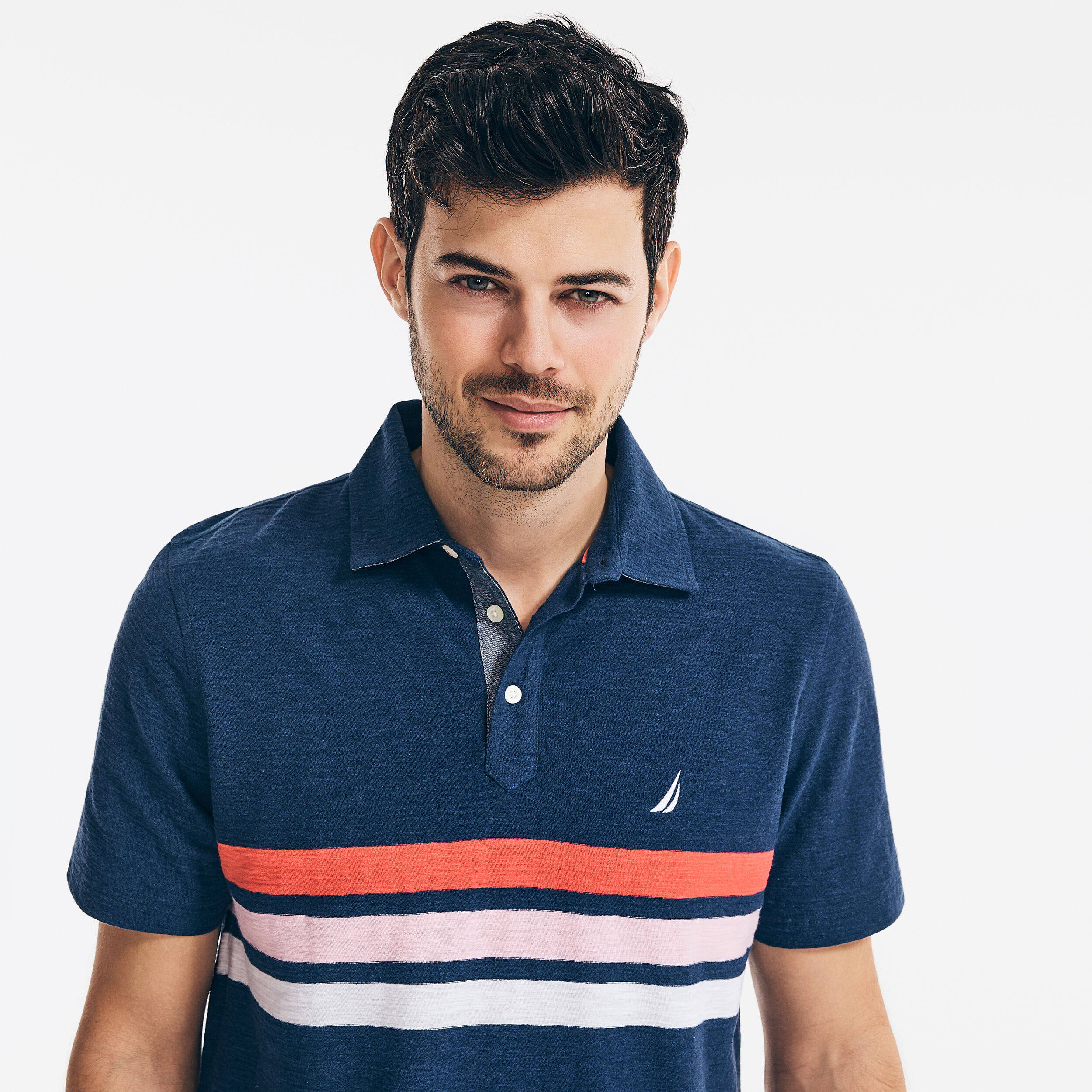 CLASSIC FIT CHEST-STRIPE POLO | Nautica