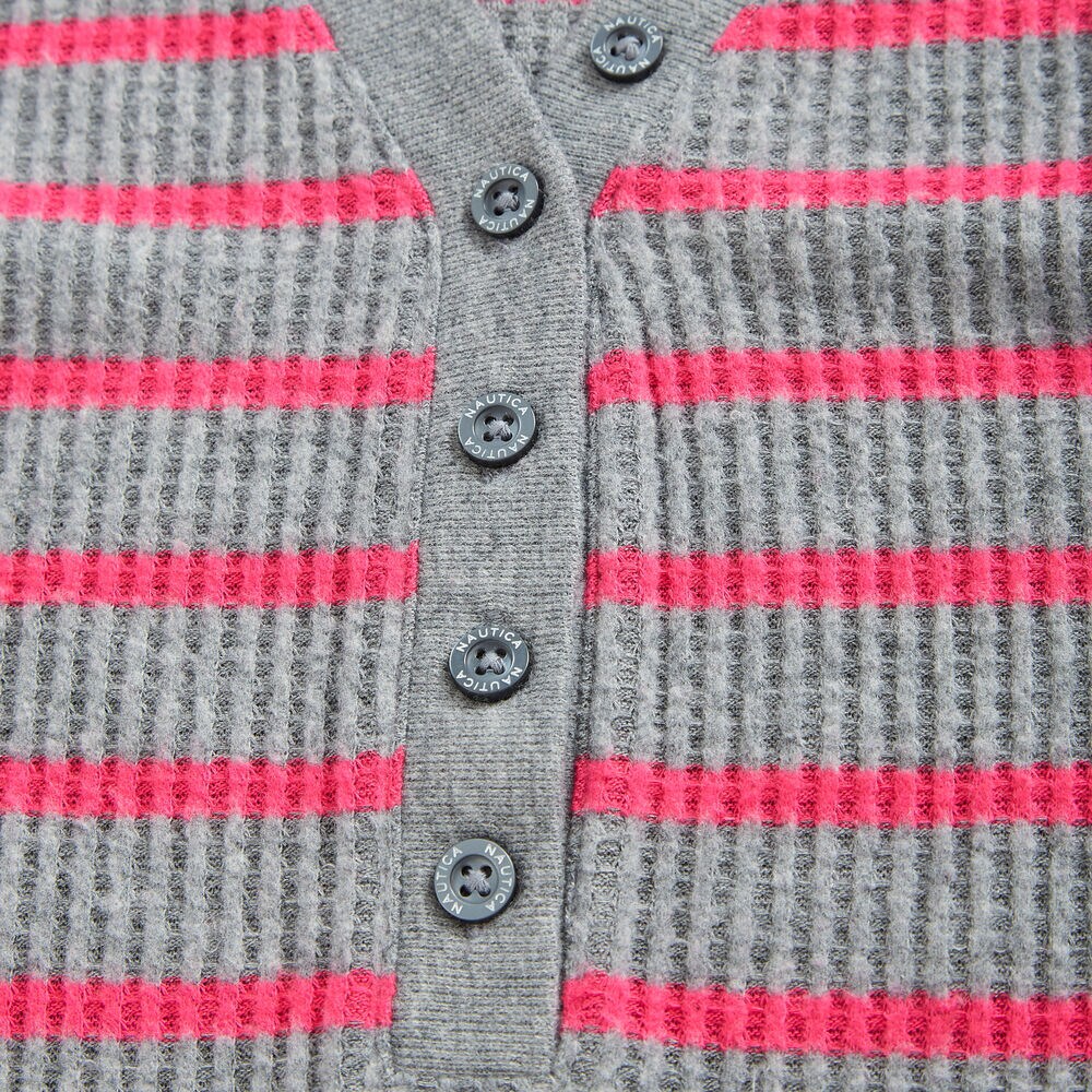 STRIPE THERMAL HENLEY,Quarry Heather,large