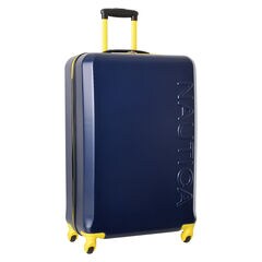 Marina 28" Hardside Spinner Luggage in Navy/Yellow,Navy,large
